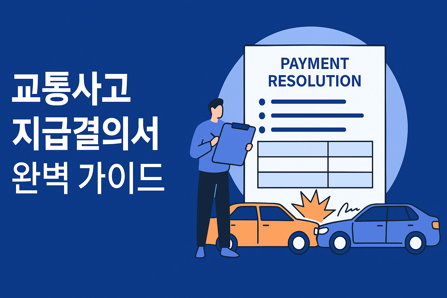 교통사고 지급결의서