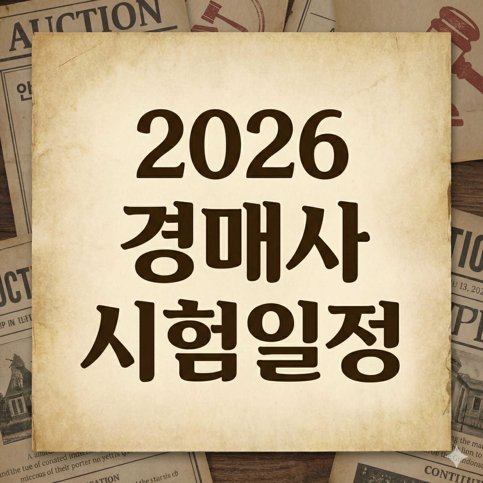 경매사 시험일정